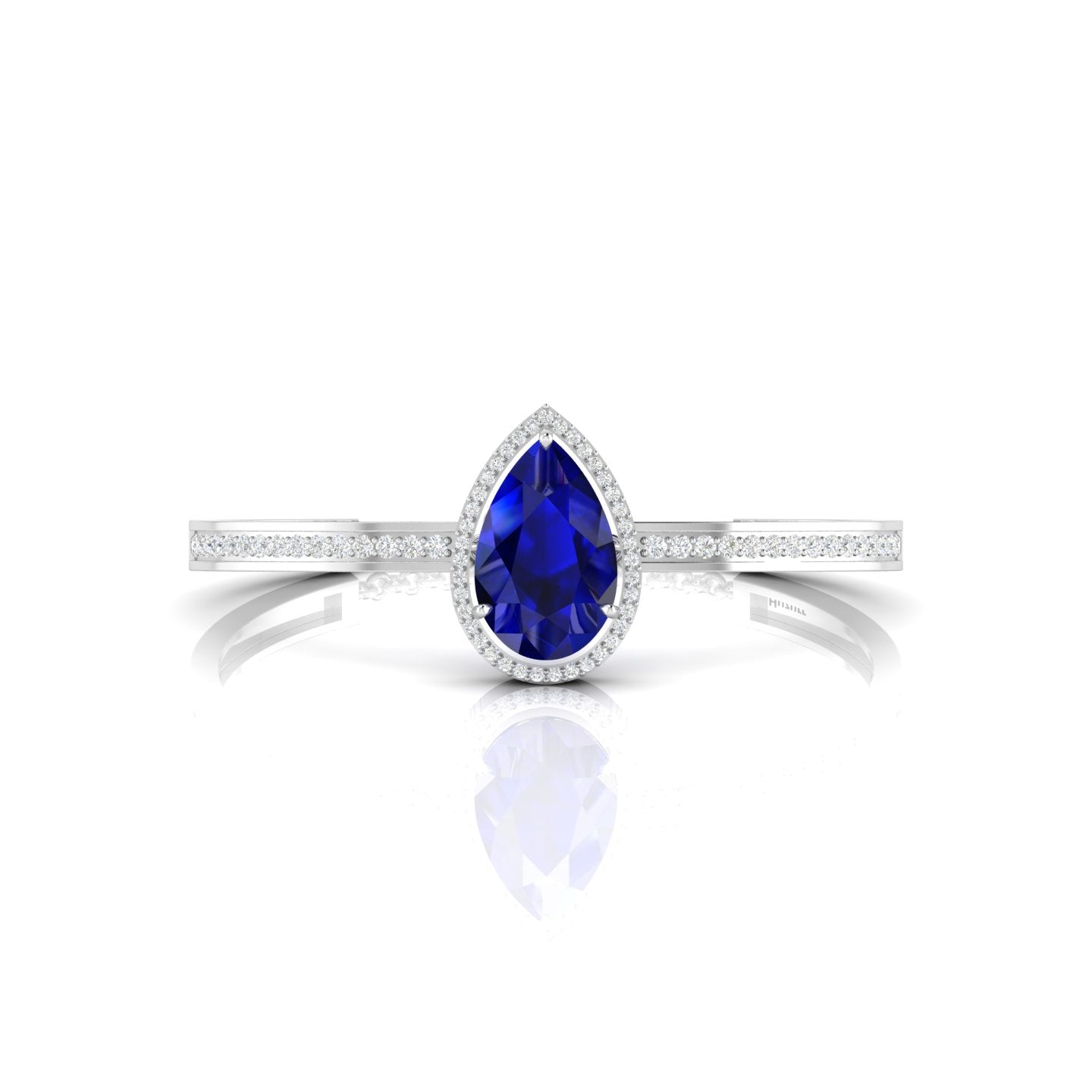 Sterling Silver Blue Sapphire Teardrop Bracelet