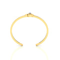 Rose Flower Blue Sapphire Gold Plated Bracelet