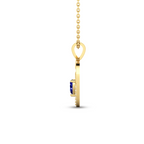 Blue Heart Bonding Gold Plated Pendant - View 5