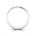 Black Diamond Black Enamel 5 Stone Band Silver Ring