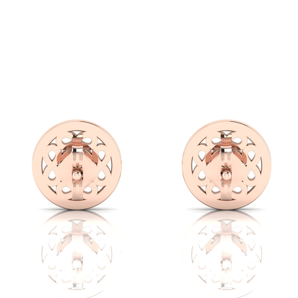 Opal Infinity Rose Gold Plated Studs Earrings