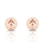 Opal Infinity Rose Gold Plated Studs Earrings
