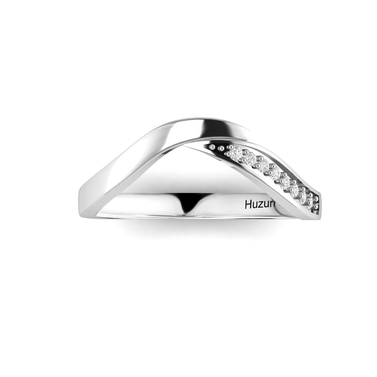 925 Silver Classic Sparkling Diamond Band Ring