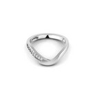 925 Silver Classic Sparkling Diamond Band Ring