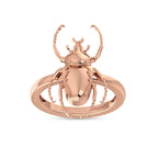 Beetle Rose Gold Plated Ring For Her