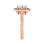 Round Diamond Solitaire Rose Gold Ring