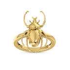 Gold Plated Beetle Woman Ring