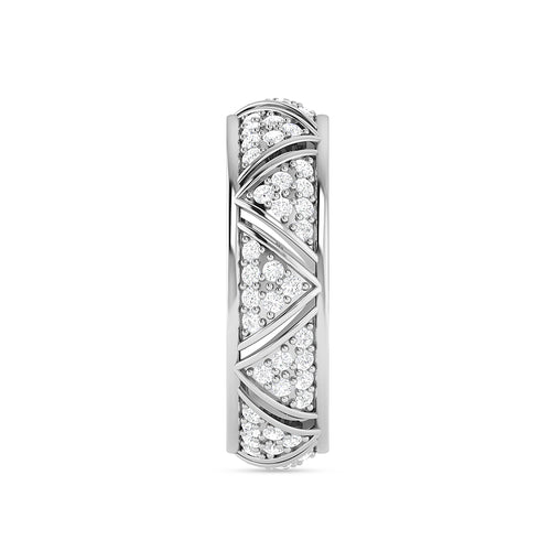 925 Silver Diamond Band Ring For Women