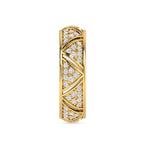 Gold Plated Diamond Band Women Ring