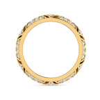 Gold Plated Diamond Band Women Ring