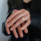 Sun Flower Gold Plated Diamond Ring