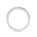 Infinity Band Damond Silver Ring