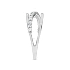 Infinity Band Damond Silver Ring