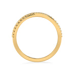 Multi-Tier Band Gold Plated Diamond Ring