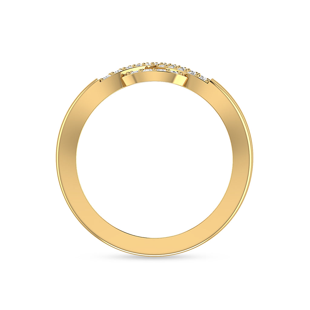 Gold Plated Diamond Eternity Ring