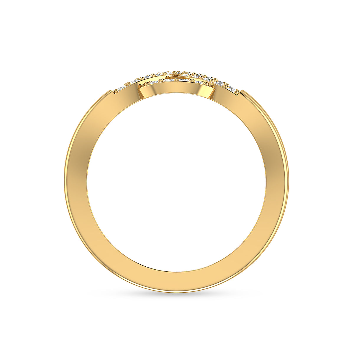 Gold Plated Diamond Eternity Ring