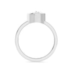 Oval Cut Diamond Solitaire 925 Silver Ring