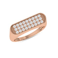 Diamond Stackable Silver Ring
