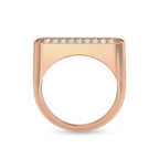 Diamond Stackable Silver Ring