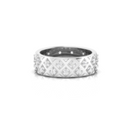 Classic Sterling Silver Diamond Band Ring
