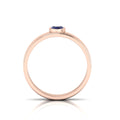 Marquise Tanzanite Solitaire Rose Gold Plated Solid Ring