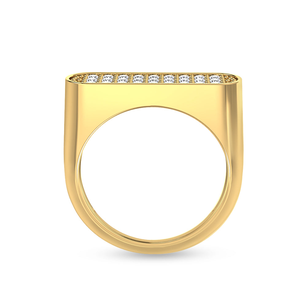 Gold Plated Diamond Stackable Ring
