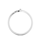 Black Diamond Silver Vertical Bar Ring