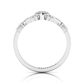 Heart Crown Two Tone Sterling Silver Claddagh Ring