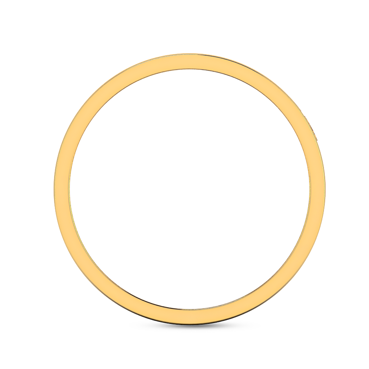 Love Forever Gold Plated Black Enamel Band Ring