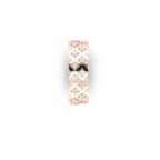 Rose Gold Plated Diamond Band Ring For Her