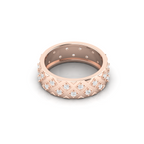 Rose Gold Plated Diamond Band Ring For Her