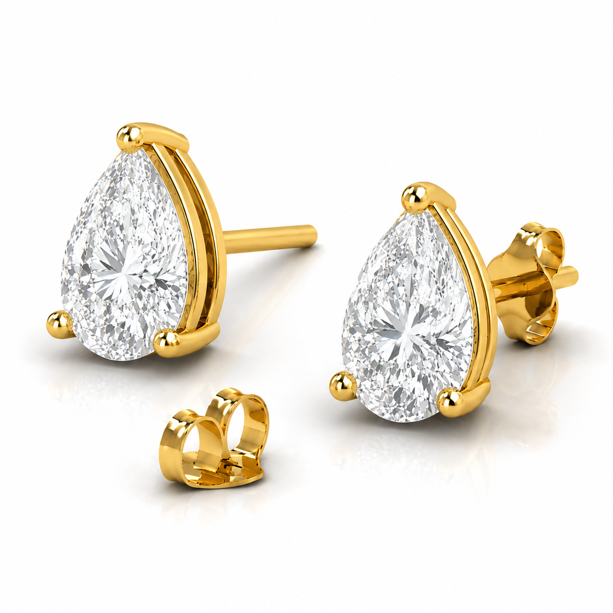Free Gift Gold Plated Earrings - Design C