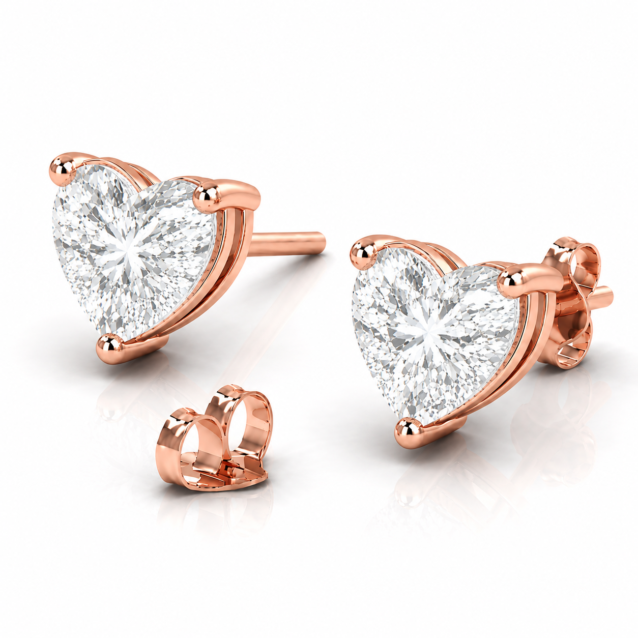 Free Gift Rose Gold Plated Earrings - Design D