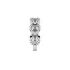 925 Silver Sparkling Shimmering Feather Diamond Ring