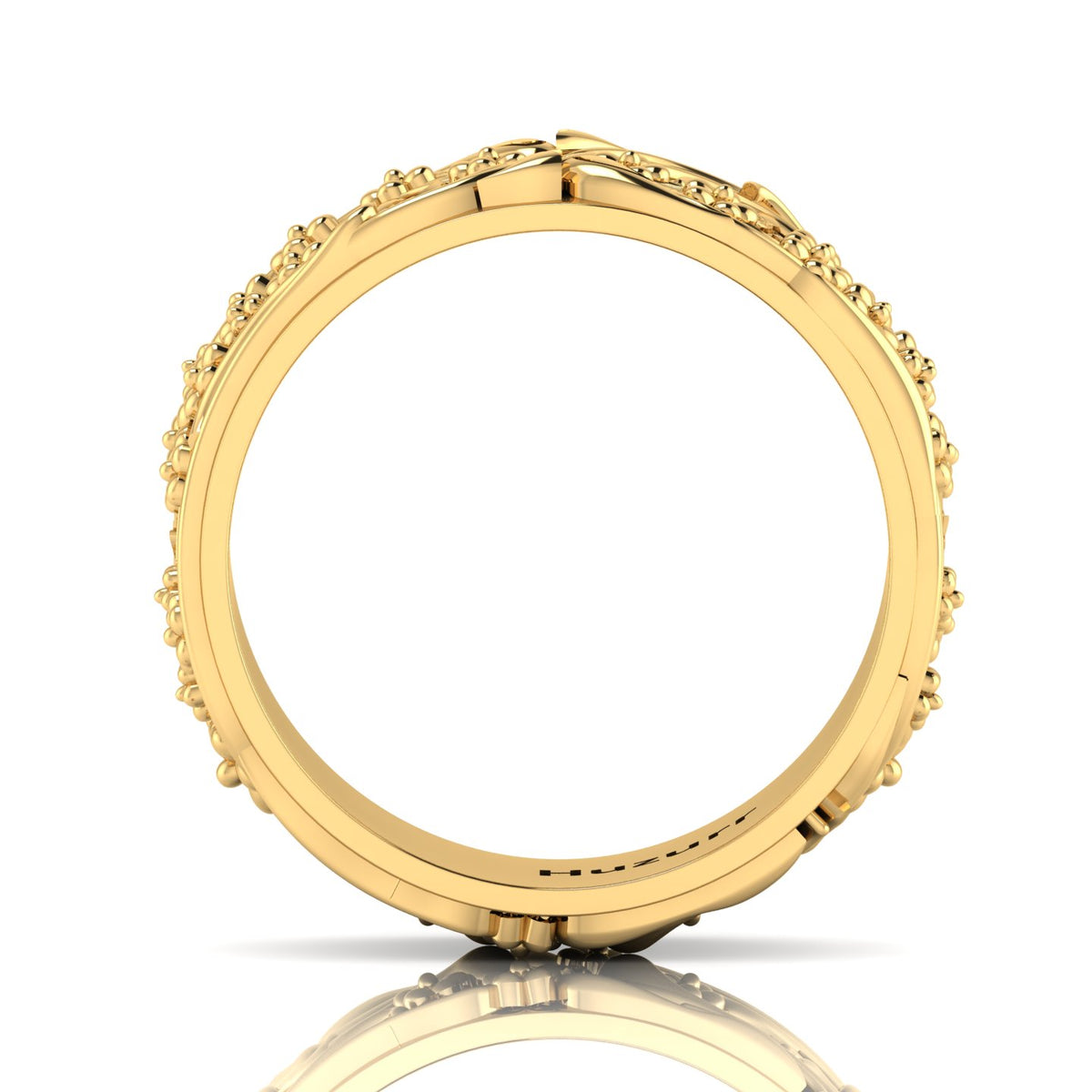 Stylish Flower Gold Plated Band Ring