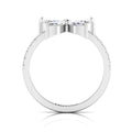 Sparkling Butterfly 925 Silver Diamond Ring