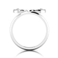 Deer Antler Sterling Silver Ring