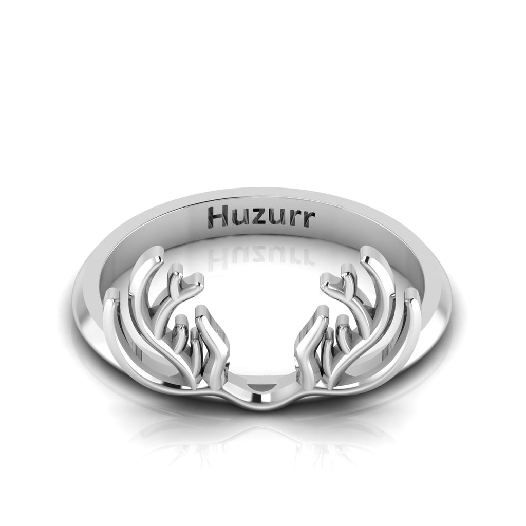 Deer Antler Sterling Silver Ring