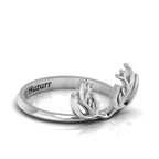 Deer Antler Sterling Silver Ring