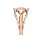 Eternity Rose Gold Plated Diamond Ring For Her