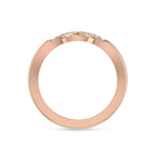 Eternity Rose Gold Plated Diamond Ring For Her