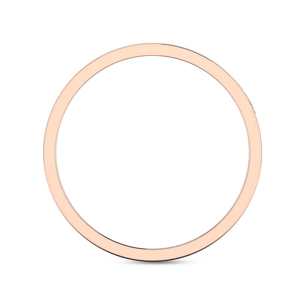 I Love You Rose Gold Plated Black Enamel Band Ring