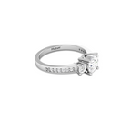 925 Sterling Silver 3-Stone Vintage Gold Ring