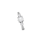 925 Sterling Silver 3-Stone Vintage Gold Ring