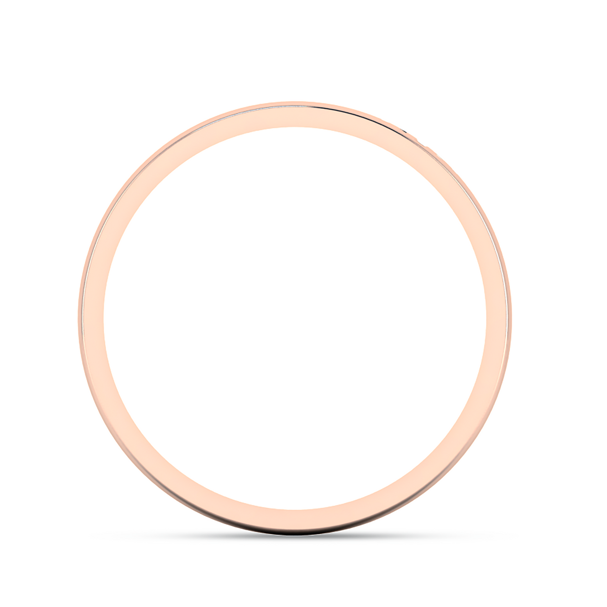 Rose Gold Plated Black Enamel Spectre Band Ring