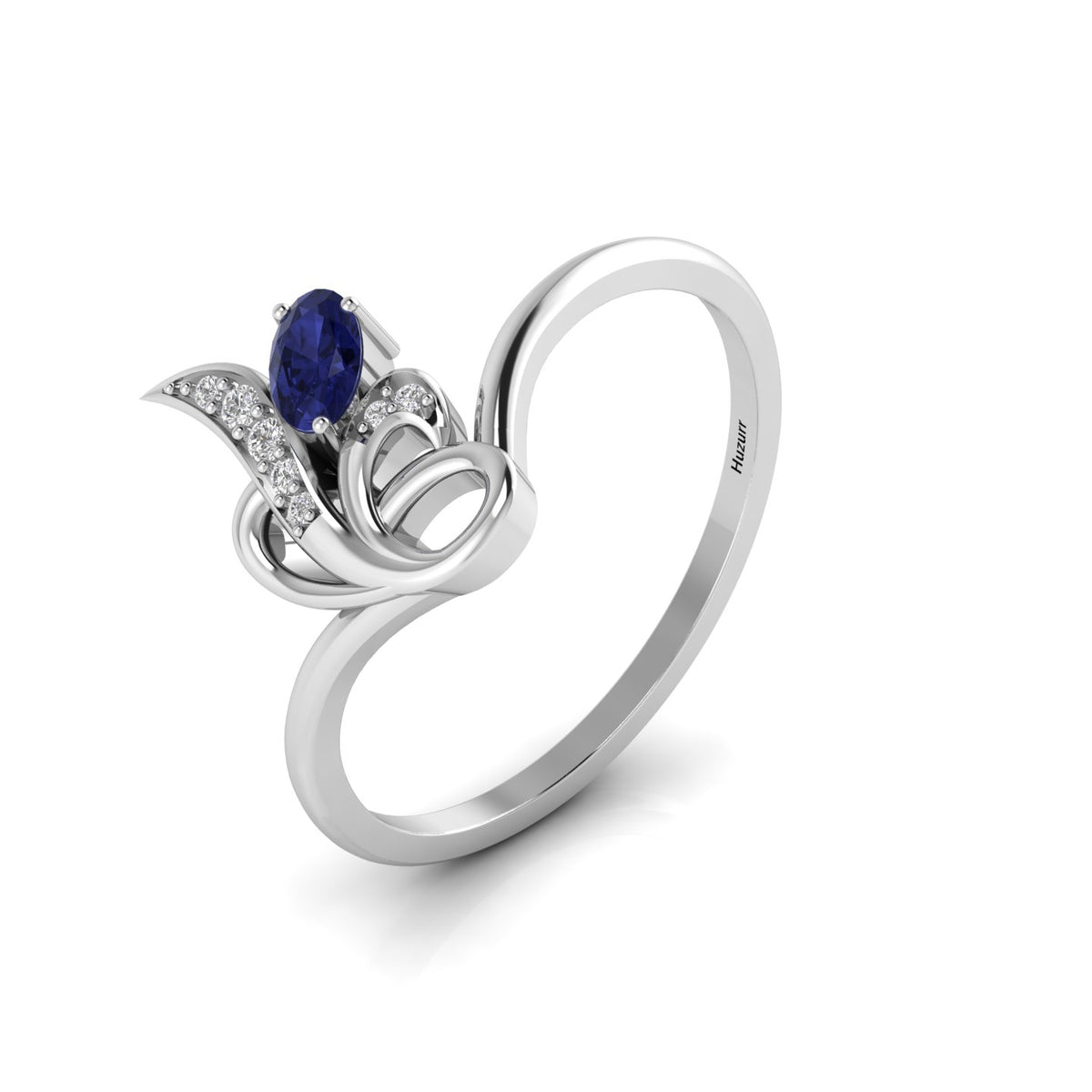 Oval-Cut Tanzanite Sterling Silver Classic Ring