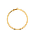 Black Diamond Gold Plated Two Tone Vertical Bar Ring