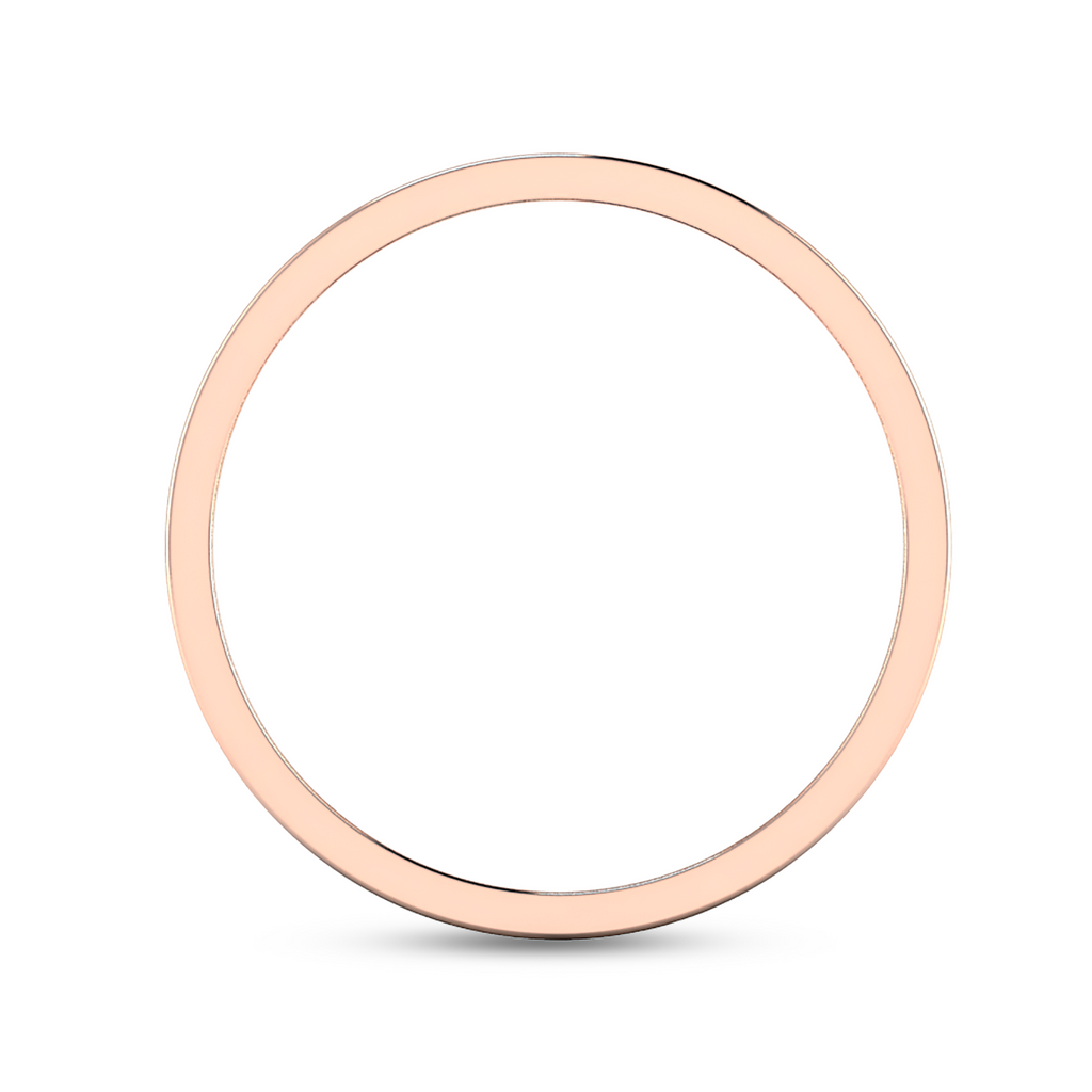 Rose Gold Plated Zigzag-Design Black Enamel Band Ring