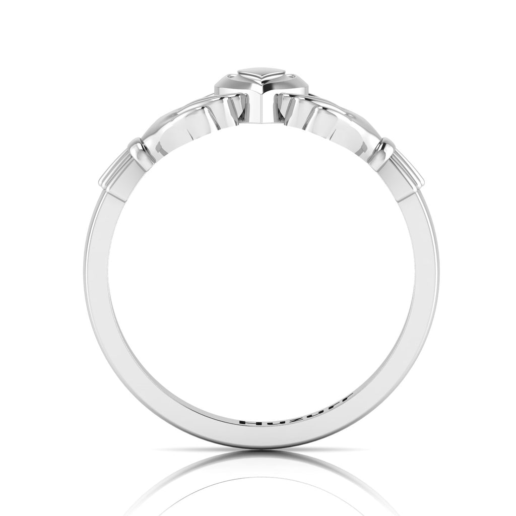 Heart Crown Sterling Silver Claddagh Ring
