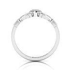 Heart Crown Sterling Silver Claddagh Ring